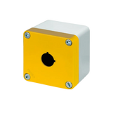 Elfin Push-button enclosure, 1 hole Ø 22, yellow, 85x85x65 - Rubicon Partner Portal